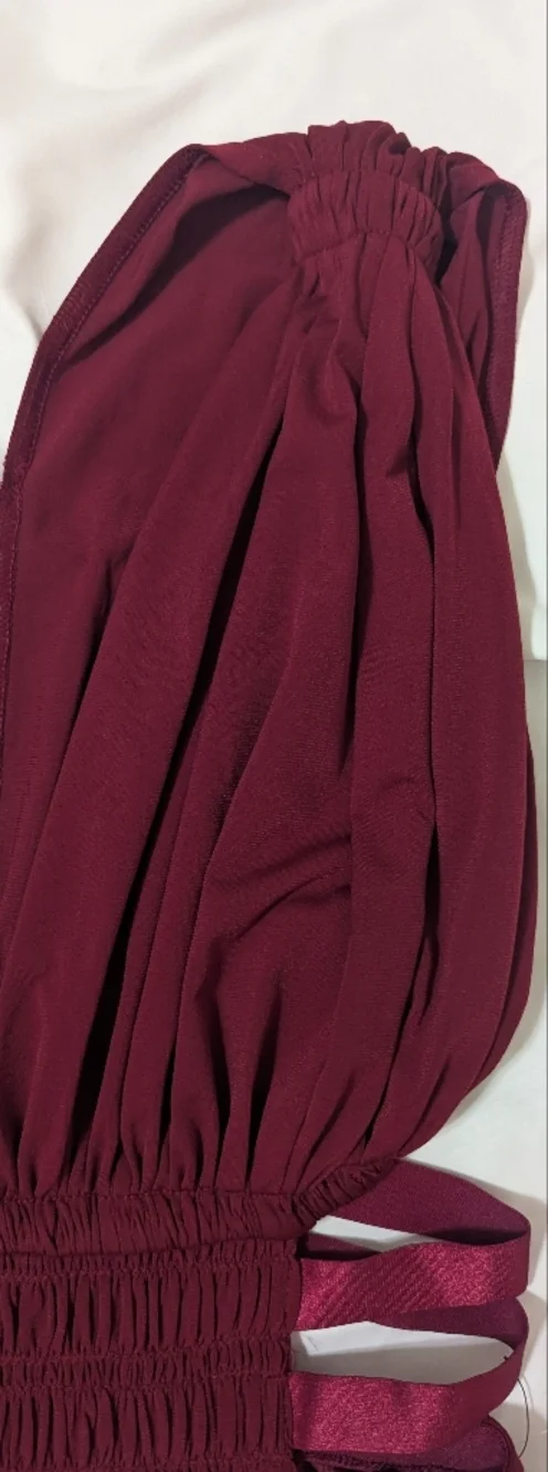 NWT Express Sleeveless Cutout Mini Dress, Color Wine Size S/P - Picture 6 of 15